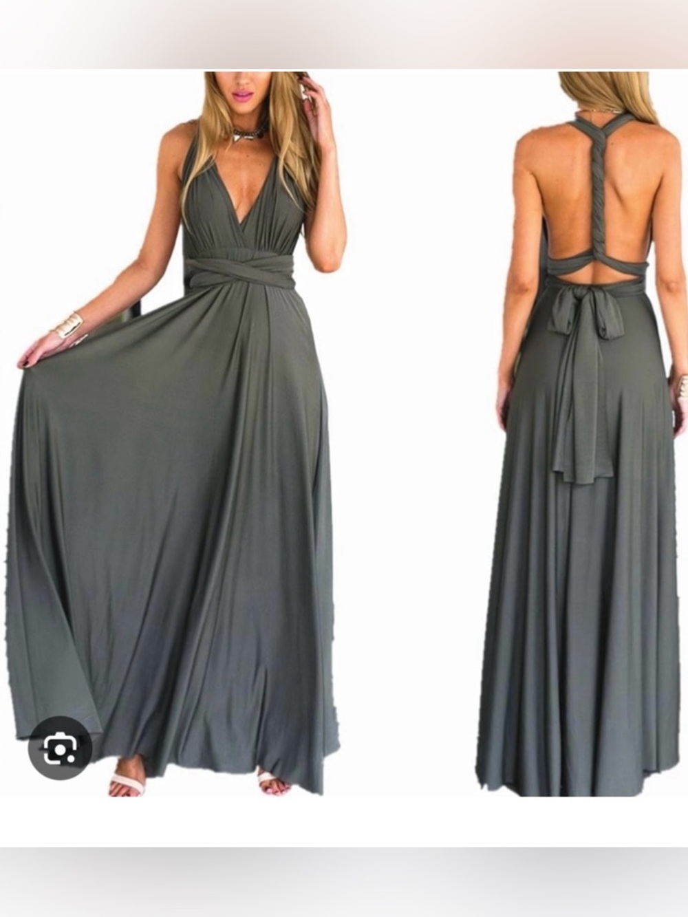 Convertible  Elegant Maxi Dress - Picture 10 of 11